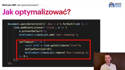 Lekcja o optymalizacji INP